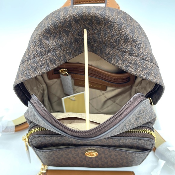Michael Kors Maisie 2 in 1 Xsmall Backpack Brown - Picture 6 of 10